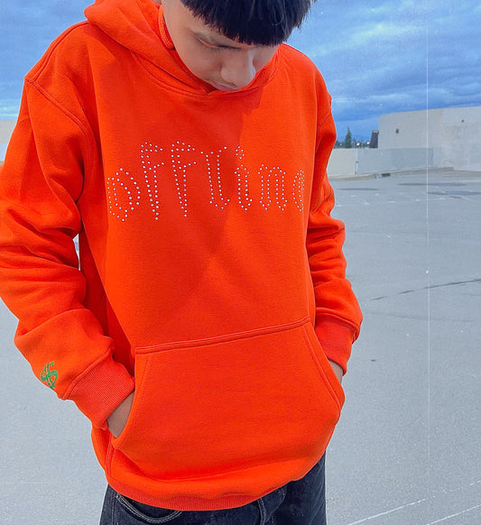 Orange Offline Hoodie ( front only )